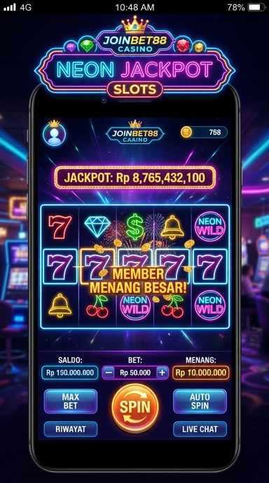 Layar utama joinbet88 — antarmuka bersih setelah instalasi
